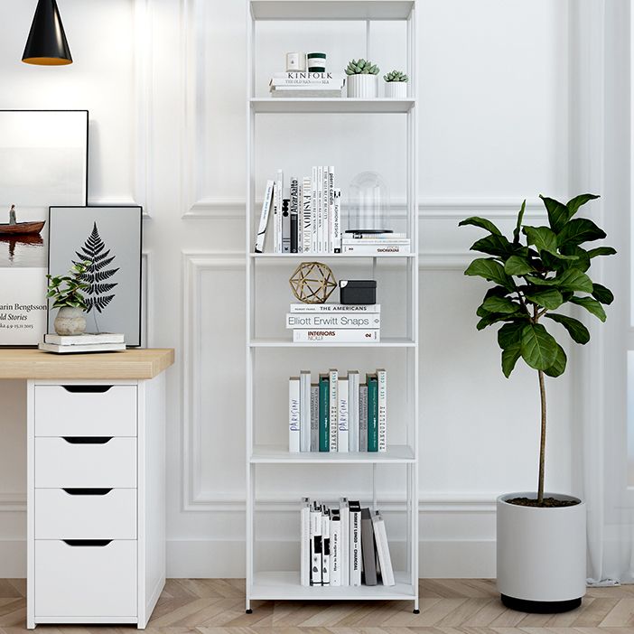 Modern Metal Etagere Bookshelf Vertical Iron Bookshelf for Living Room Clearhalo 'Bookcases' 'furn' 'furn_bookcases' 'Furniture' 'furniture_bookcases' 'Office Furniture' 1200x1200_f676e798-69ba-4455-a354-f142d6f66a15