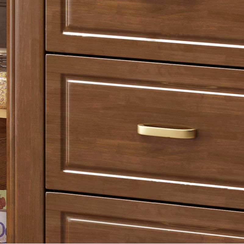 Contemporary Sideboard Rubber Wood Sideboard with Door and Drawer for Dining Room Clearhalo 'buffet_sideboard' 'Buffets & Sideboards' 'furn' 'furn_buffet_sideboard' 'Furniture' 'Kitchen & Dining Furniture' 1200x1200_f678071f-dbea-4191-a353-4ac5311701fb