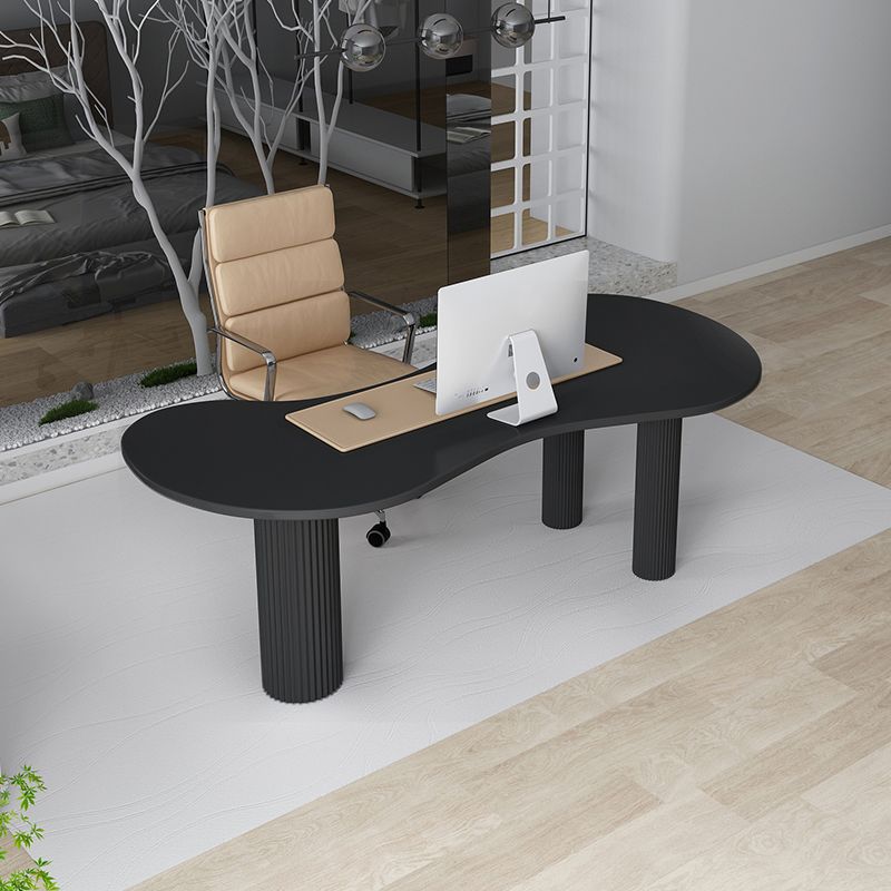 Home Office Writing Desk Industrial Style Solid Wood Writing Desk Clearhalo 'furn' 'furn_office_desk' 'Furniture' 'furniture_office_desk' 'Office Desks' 'Office Furniture' 'office_desk' 1200x1200_f6785eda-aaa7-4558-a056-b35a238c7440