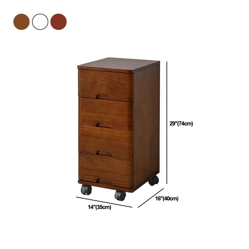 White and Brown Wooden Lingerie Chest Vertical Storage Chest Dresser with Wheels Clearhalo 'Bedroom Furniture' 'Dressers & Chests' 'dressers_chests' 'furn' 'furn_dressers_chests' 'Furniture' 1200x1200_f67a1540-b299-4664-96d9-366c7cff2380