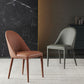 Sillas laterales de comedor de cuero sintética contemporánea para uso de restaurantes para uso de restaurantes