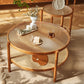 Tropical Cocktail Table Solid Wood Storage Round Coffee Cocktail Table Clearhalo 'Coffee & Accent Tables' 'Coffee Tables' 'coffee_tables' 'furn' 'furn_coffee_tables' 'Furniture' 'Living Room Furniture' 1200x1200_f67b77df-6d60-48cb-a2ba-613dcf197b9a