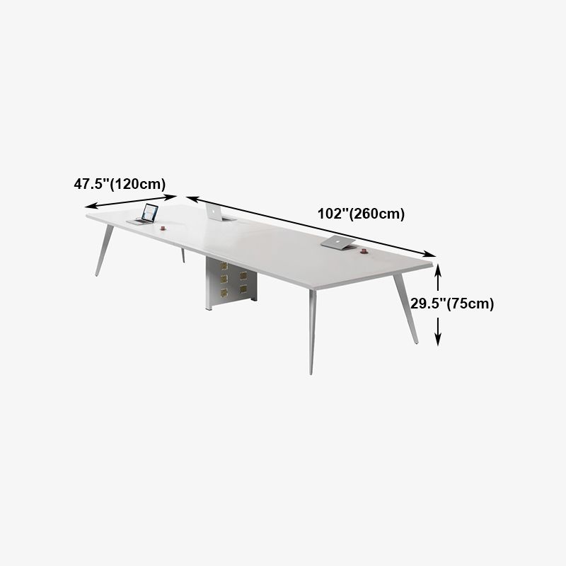 Contemporary Rectangle Dining Table Solid Wood Top Indoor Table with 4 Legs Clearhalo ' dining_table' 'Dining Tables & Seating' 'Dining Tables' 'furn' 'furn_dining_table' 'Furniture' 'furniture_dining_table' 'Kitchen & Dining Furniture' 'kitchen&dining_furn' 'kitchen' 'kitchen_dining_table' 1200x1200_f67c3e9e-d02c-45d6-9497-93f3503838ee