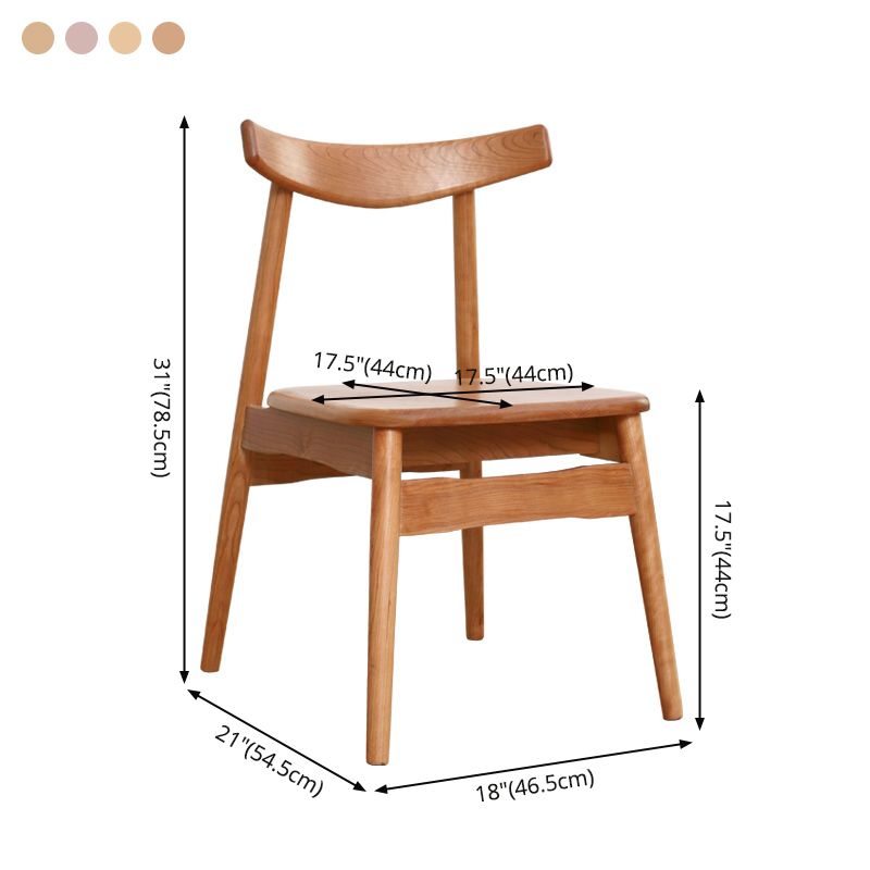 Contemporary Style Dining Room Chairs Solid Dining Armless Chairs with Wooden Legs Clearhalo ' kitchen&dining_furn' 'Dining Chairs' 'Dining Tables & Seating' 'dining_chair' 'furn' 'furn_dining_chair' 'Furniture' 'furniture_dining_chair' 'Kitchen & Dining Furniture' 'kitchen' 1200x1200_f67cdf2c-1736-4475-bb61-f16949cb6cc5