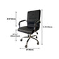 Chrome Metal Base Contemporary Style Task Chair Leather Office Chair Clearhalo 'furn' 'furn_office_chair' 'Furniture' 'furniture_office_chair' 'Office Chairs' 'Office Furniture' 'office_chair' 1200x1200_f67d812b-80a3-4eba-8f7d-a99a45ecd322