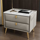 Solid Wood Bedside Table, Modern 2 - Drawer Stone Top Nightstand Clearhalo 'Bedroom Furniture' 'furn' 'furn_night_stand' 'Furniture' 'night_stand' 'Nightstands' 1200x1200_f67e1697-fa33-4c0d-a82c-b2d350bf830c