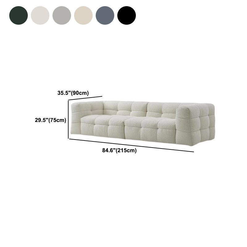 Divani in stile moderno Materiale in velluto in velluto forma quadrata di bracciale trapuntata