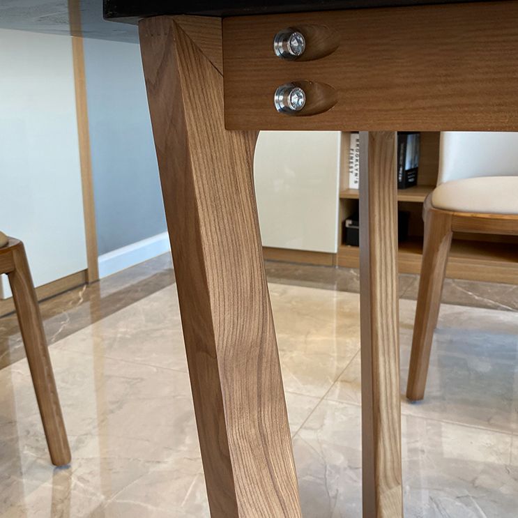 Modern Rectangle Dining Table 4 Legs Standard Height Table without Chair Clearhalo 'Dining Tables & Seating' 'Dining Tables' 'dining_table' 'furn' 'furn_dining_table' 'Furniture' 'Kitchen & Dining Furniture' 1200x1200_f67e5ebe-5a5e-4c44-9169-8f9b7e68ad5b