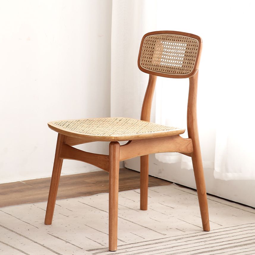 Tropical Style Rubberwood Chairs Kitchen Dining Room Open Back Side Chair Clearhalo ' kitchen&dining_furn' 'Dining Chairs' 'Dining Tables & Seating' 'dining_chair' 'furn' 'furn_dining_chair' 'Furniture' 'furniture_dining_chair' 'Kitchen & Dining Furniture' 'kitchen' 1200x1200_f67e6ba6-3b49-42fd-b87a-48c070322141