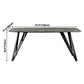 Sintered Stone Modern Rectangle Dining Table Grey Stone Top Table with 4 Legs Clearhalo ' dining_table' 'Dining Tables & Seating' 'Dining Tables' 'furn' 'furn_dining_table' 'Furniture' 'furniture_dining_table' 'Kitchen & Dining Furniture' 'kitchen&dining_furn' 'kitchen' 'kitchen_dining_table' 1200x1200_f681c4c2-55ef-466f-b628-6972d5b44fd8