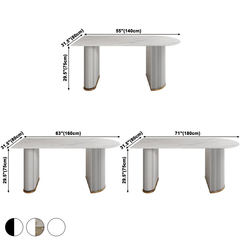 Metal Modern Free Form Indoor Table Sintered Stone Table for Kitchen and Dining Room Clearhalo ' dining_table' 'Dining Tables & Seating' 'Dining Tables' 'furn' 'furn_dining_table' 'Furniture' 'furniture_dining_table' 'Kitchen & Dining Furniture' 'kitchen&dining_furn' 'kitchen' 'kitchen_dining_table' 1200x1200_f68459d5-6cb7-48d7-8532-74961d0c7834