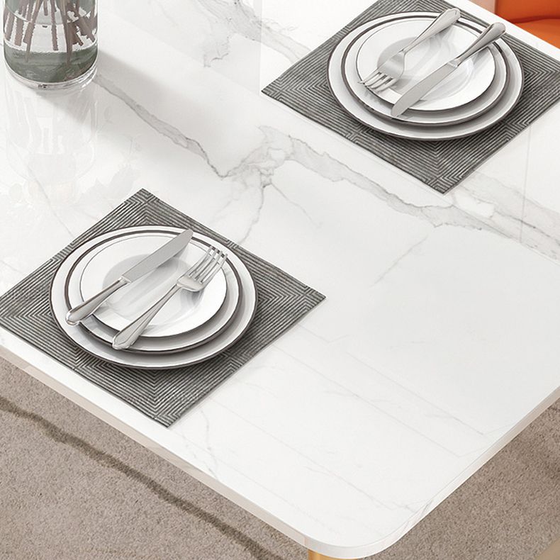 Luxury 1/2/5/7 Pieces Dining Set with Sintered Stone White Table Dining Furniture Set Clearhalo 'Dining Room Sets' 'Dining Tables & Seating' 'dining_room_set' 'furn' 'furn_dining_room_set' 'Furniture' 'furniture_dining_room_set' 'Kitchen & Dining Furniture' 'kitchen&dining_furn' 'kitchen' 1200x1200_f68531ba-7c19-4967-bdd2-58165b637288