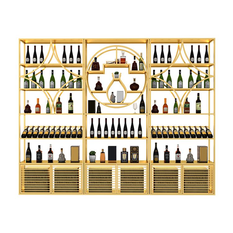 Glam Floor Wine Bottle Holder Metal Single Wine Rack in Gold/Black Clearhalo 'furn' 'furn_wine_racks' 'Furniture' 'Kitchen & Dining Furniture' 'Wine Racks' 'wine_racks' 1200x1200_f6855221-dc43-4fa0-a46a-eb14ea139b89