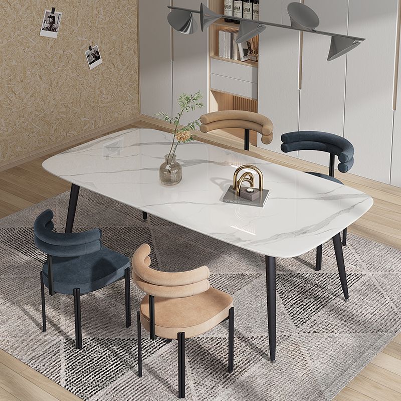 Modern Style Home Side Chair Open Back Upholstered Designer Dining Room Chair Clearhalo ' kitchen&dining_furn' 'Dining Chairs' 'Dining Tables & Seating' 'dining_chair' 'furn' 'furn_dining_chair' 'Furniture' 'furniture_dining_chair' 'Kitchen & Dining Furniture' 'kitchen' 1200x1200_f685ed60-8592-4050-84e4-39e6d2207292