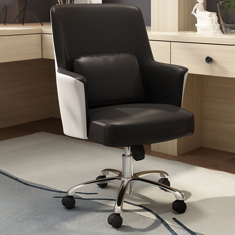 Modern & Contemporary Managers Chair Fixed Arms Height-adjustable Executive Chair Clearhalo 'furn' 'furn_office_chair' 'Furniture' 'furniture_office_chair' 'Office Chairs' 'Office Furniture' 'office_chair' 1200x1200_f686b764-03ee-459f-aa2d-56a14c2b3374