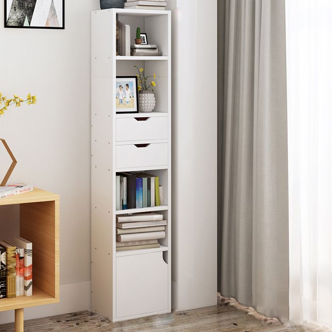 Estantería de madera cerrada estantería de esquina de casa minimalista moderna