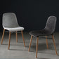 Scandinavian Style Plastic Dining Armless Chair Solid Back Chair with Wooden Legs Clearhalo ' kitchen&dining_furn' 'Dining Chairs' 'Dining Tables & Seating' 'dining_chair' 'furn' 'furn_dining_chair' 'Furniture' 'furniture_dining_chair' 'Kitchen & Dining Furniture' 'kitchen' 1200x1200_f68a4da5-afcb-4c9c-b6d3-04860e62ee3c