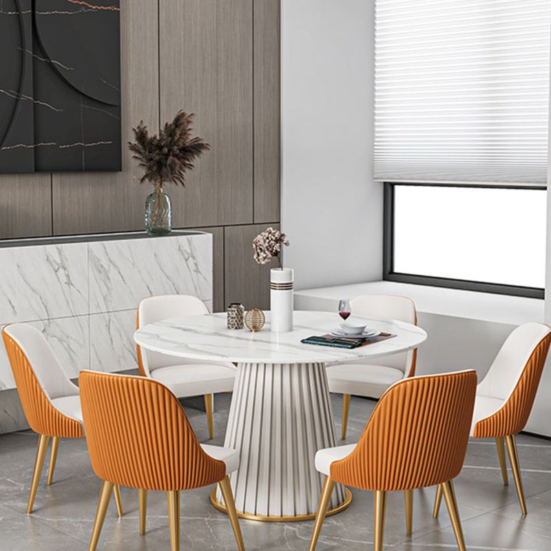 Modern 1/2/5/7 stukken Dinerset rond stenen eettafel voor keuken