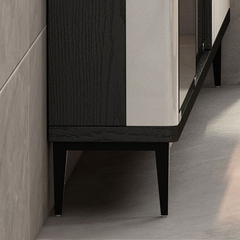 Glass Door Wood Sideboard Modern Credenza with Storage for Living Room Clearhalo 'buffet_sideboard' 'Buffets & Sideboards' 'furn' 'furn_buffet_sideboard' 'Furniture' 'Kitchen & Dining Furniture' 1200x1200_f68d7687-9b89-4e4a-ad9e-11e4b2827f5c