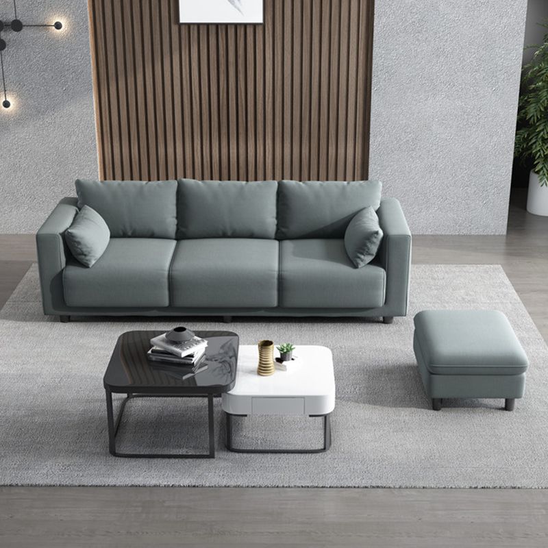 Contemporary Tuxedo Arm Standard Sofa with Bolster Pillows for Living Room, Apartment Clearhalo 'furn' 'furn_sofas' 'Furniture' 'furniture_sofas' 'kitchen' 'kitchen_sofas' 'Living Room Furniture' 'Sofa' 'sofas' 1200x1200_f68db7f7-b647-4480-b855-469502747d38
