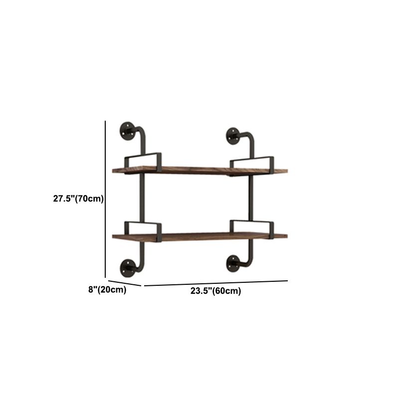 7.87 "W boekenplank industriële stijl muur gemonteerde boekenkast voor thuisstudieruimte
