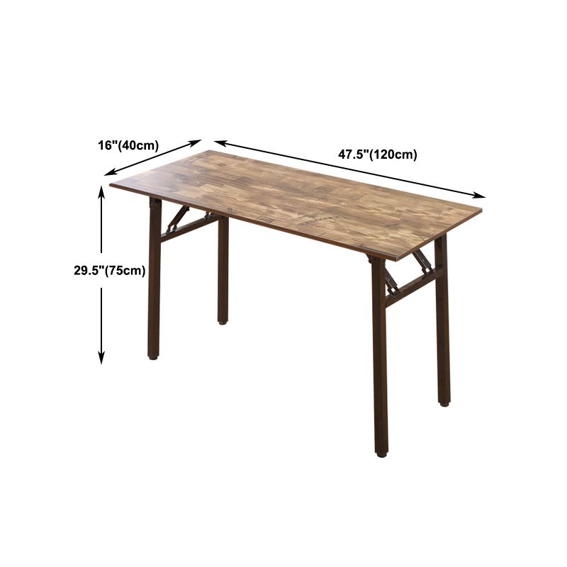 Industrial Rectangular Writing Desk Brown Wooden Office Desk Clearhalo 'furn' 'furn_office_desk' 'Furniture' 'Office Desks' 'Office Furniture' 'office_desk' 1200x1200_f68e8775-ecf6-411d-bbd5-1041ff4bafec