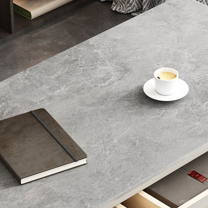 Modern Style 2-drawer Office Desk Sintered Stone Desk for Home Clearhalo 'furn' 'furn_office_desk' 'Furniture' 'Office Desks' 'Office Furniture' 'office_desk' 1200x1200_f68e911a-0d54-43b4-a664-f67192d62584