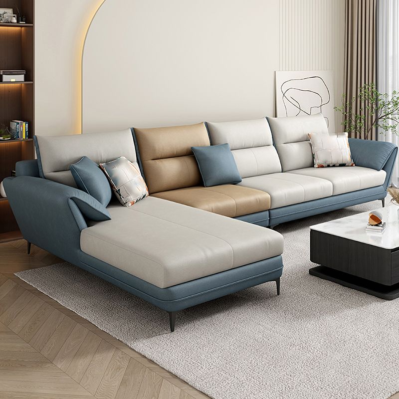 66" Wide Scandinavian Sectional Sofa Cushion Back Sectionals Clearhalo 'furn' 'furn_sectionals' 'Furniture' 'Living Room Furniture' 'Sectionals' 1200x1200_f68f5047-2e63-4ab0-b2d0-a6cd0ffb2511