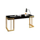 Escritorio de madera artificial escritorio rectangular Glam Office Desk 1 Cajón