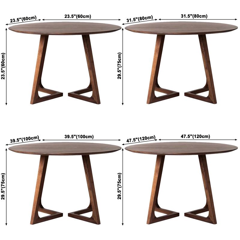 Round Wood Dining Table Reclaimed Oak Table in Brown with Double Pedestal Clearhalo ' dining_table' 'Dining Tables & Seating' 'Dining Tables' 'furn' 'furn_dining_table' 'Furniture' 'furniture_dining_table' 'Kitchen & Dining Furniture' 'kitchen&dining_furn' 'kitchen' 'kitchen_dining_table' 1200x1200_f6902e88-cd10-443f-85e3-3852b698d3d6