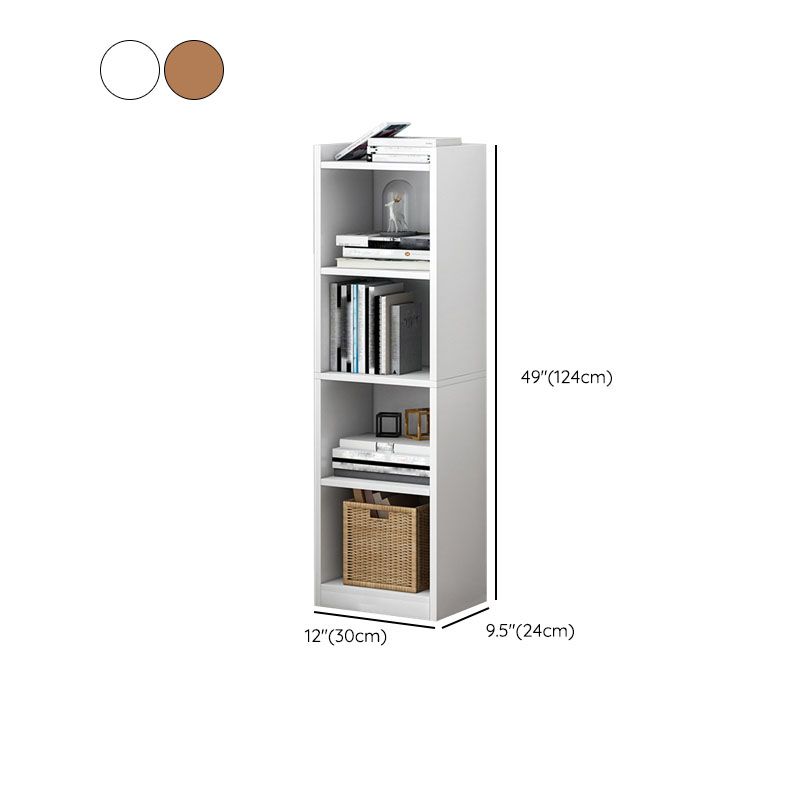 Bibliothèque à dos fermé contemporain Bibliothèque d'ingénierie en bois pour le bureau à domicile