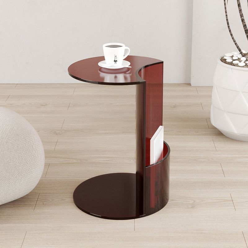 Tavolo da angolo acrilico moderno C End Table per soggiorno