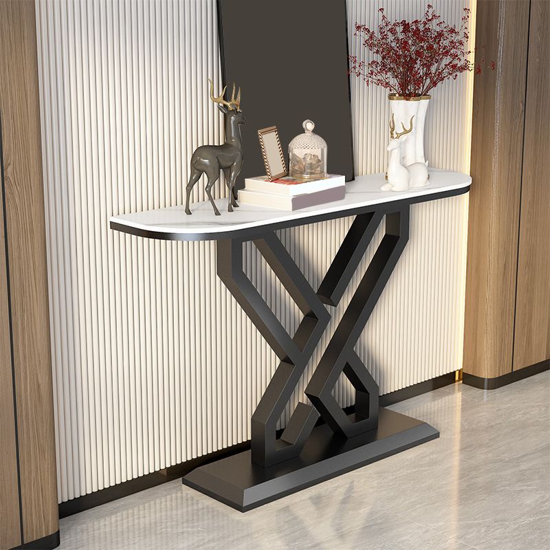 Tavolo di accento in metallo glam tavolo da divano di divano in pietra mezzano per la sala