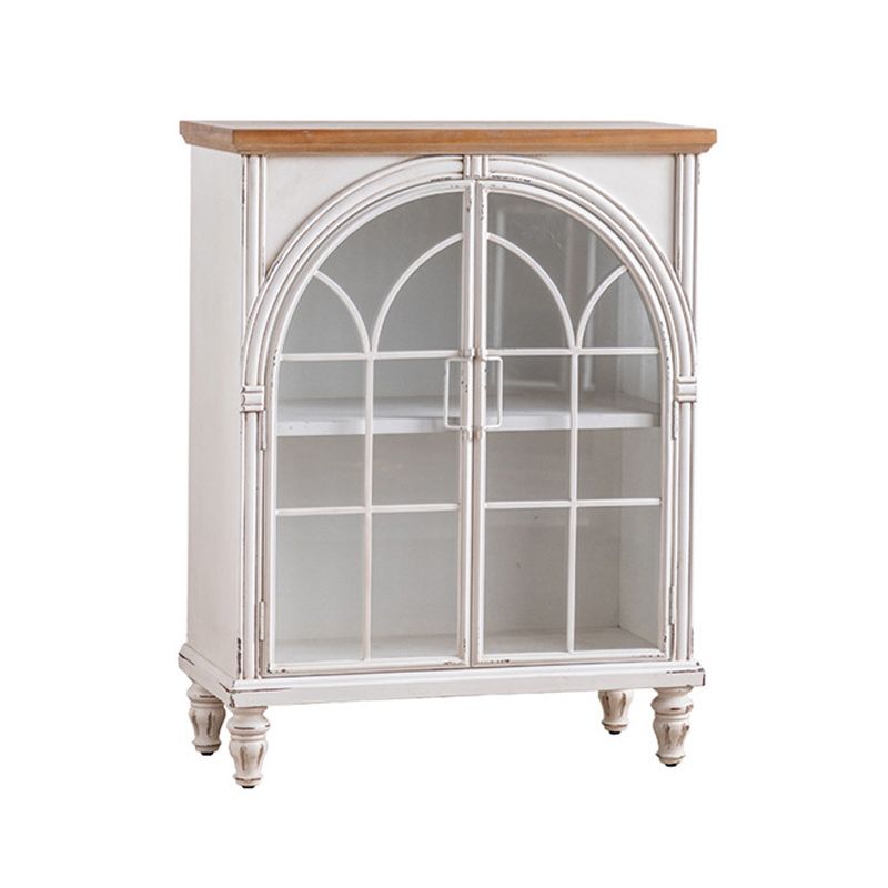 Tradizionale display pino stand di stoccaggio bianco per soggiorno