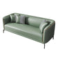 Contemporary Tuxedo Arm Sofa with Tight Back and 2 Pillows for Apartment