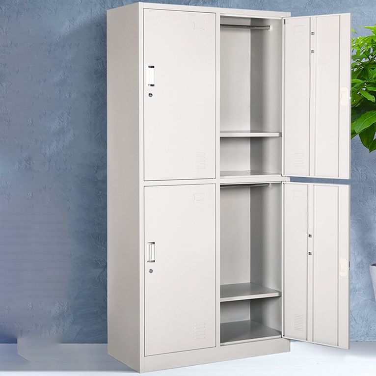 Scharnierende garderobe kast eigentijdse metalen garderobe armoire voor slaapkamer