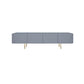 Console multimédia scandinave en faux bois, meuble TV pour salon