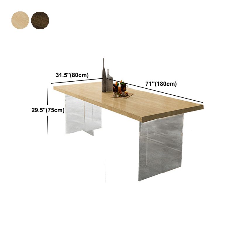 Pine Wood Top Table Traditional Luxury Dining Table with Double Pedestal Base Clearhalo ' dining_table' 'Dining Tables & Seating' 'Dining Tables' 'furn' 'furn_dining_table' 'Furniture' 'furniture_dining_table' 'Kitchen & Dining Furniture' 'kitchen&dining_furn' 'kitchen' 'kitchen_dining_table' 1200x1200_f699c198-7d94-4a06-9f7d-50cb4cbaedbb