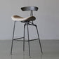 Black Iron Quilted Barstool 25.5" H Industrial Tall Stool with Contoured Seat Clearhalo 'Bar Furniture' 'Bar Stools' 'bar_stools' 'furn' 'furn_bar_stools' 'furniture_bar_stools' 'Kitchen & Dining Furniture' 'kitchen&dining_furn' 'kitchen' 'kitchen_furn' Furniture' 1200x1200_f69a7d9b-a5c8-48e7-ad49-05ebfd7c1f63