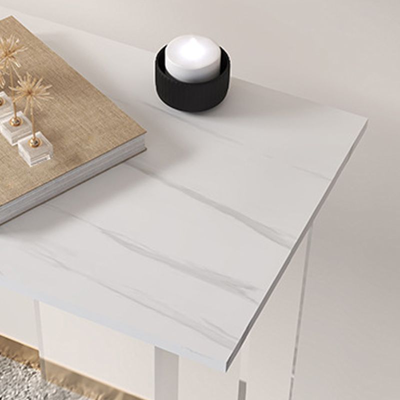 Tabella della console contemporanea 11.8 "W Acrilic Rectangle End Table