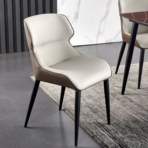 Contemporary Metal Dining Arm Chair Wingback Chair for Home Use (Set of 2) Clearhalo ' kitchen&dining_furn' 'Dining Chairs' 'Dining Tables & Seating' 'dining_chair' 'furn' 'furn_dining_chair' 'Furniture' 'furniture_dining_chair' 'Kitchen & Dining Furniture' 'kitchen' 1200x1200_f69bf5ed-d8eb-4380-9dbc-68a0952da761