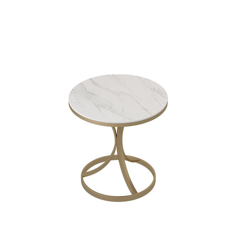 Modern Faux Marble Top End Table 21.6 "Tall Pedestal End Table Clearhalo 'Coffee & Accent Tables' 'End & Side Tables' 'end_side_table' 'end_side_tables' 'furn' 'furn_end_side_tables' 'Furniture' 'furniture_end_side_table' 'Living Room Furniture' 1200x1200_f69c1cdd-b6bc-4794-a491-6fc4187c977a