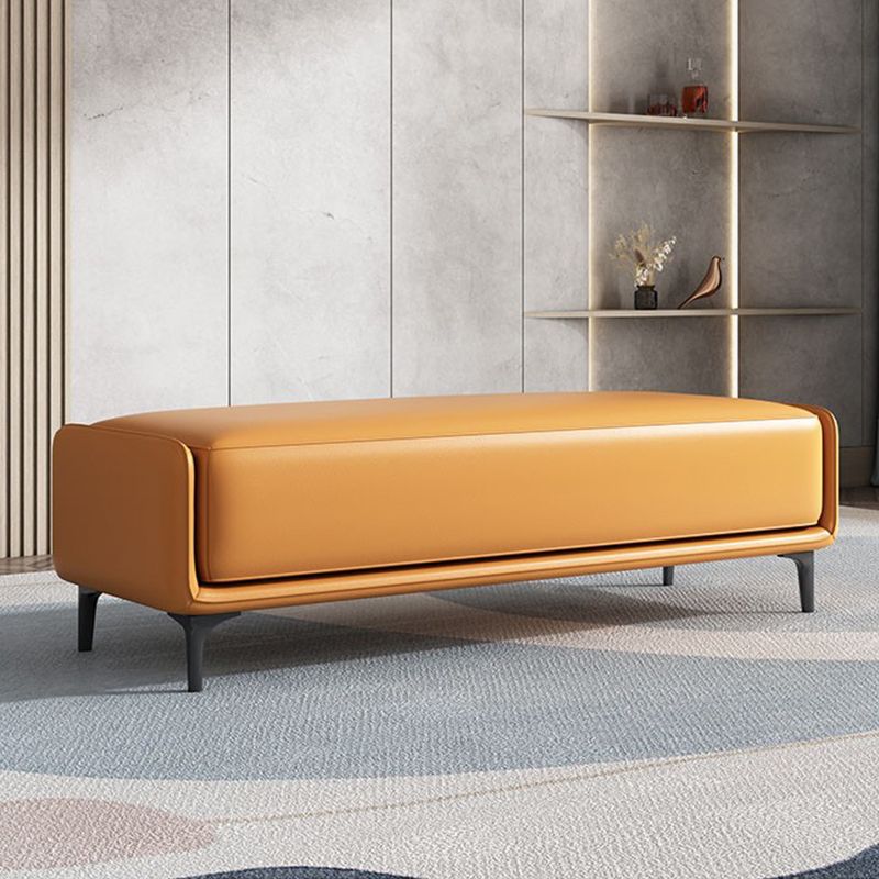 Modern Cushioned Seating Bench Rectangle Entryway and Bedroom Bench , 16 inch W Clearhalo 'Benches' 'Chairs & Seating' 'furn' 'furn_benches' 'Furniture' 'Living Room Furniture' 1200x1200_f69c382a-8487-4844-bc79-c713d98976ae