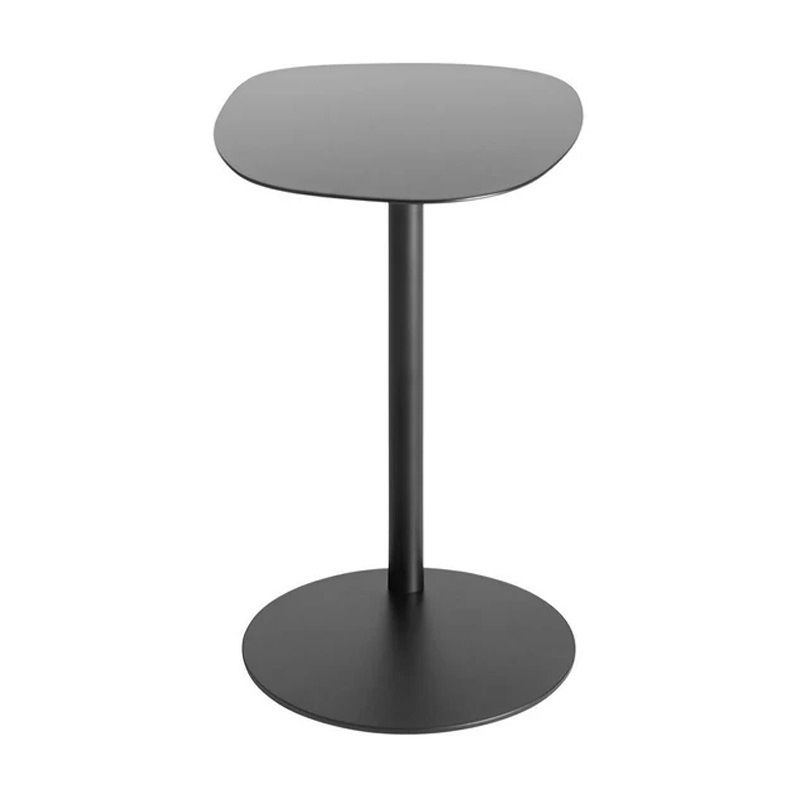 Pedestal Iron Side Table Minimalist End Table for Living Room