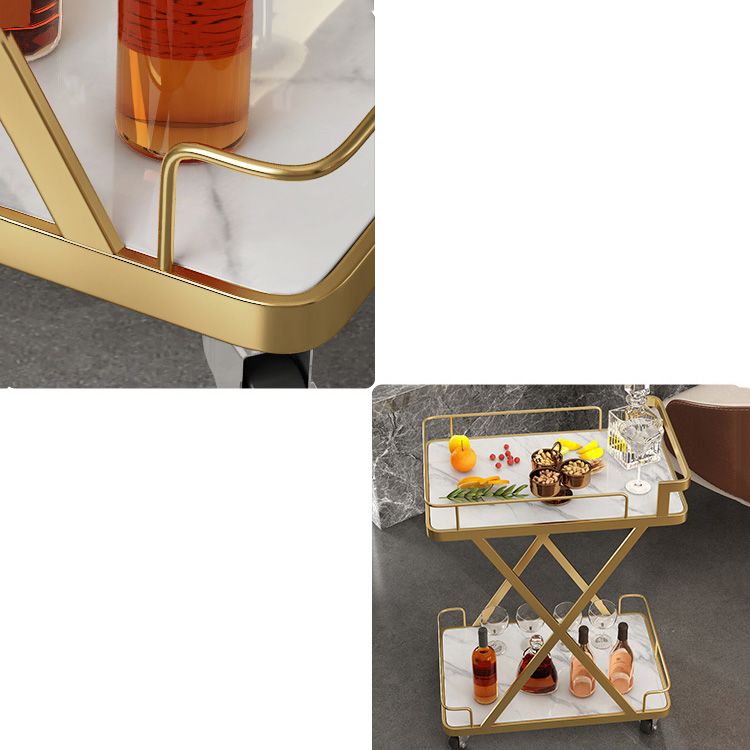 モダンオープンストレージキッチントロリー長方形のダイニングルーム準備テーブル