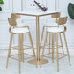 Stone Bar Dining Table Glam Round /Square Bar Table with Pedestal for Dining Room Clearhalo 'Bar Furniture' 'Bar Tables' 'bar_tables' 'furn' 'furn_bar_tables' 'Furniture' 'furniture_bar_tables' 'Kitchen & Dining Furniture' 1200x1200_f69d3311-04e3-4f65-8085-46527d181b4d