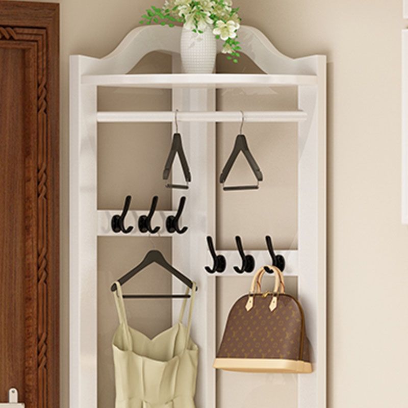 Modern Pine Wood Coat Hanger Hooks Storage Shelves Coat Rack in Living Room Clearhalo 'Entry & Mudroom Furniture' 'furn' 'furn_hall_tree_coat_racks' 'Furniture' 'Hall Trees & Coat Racks' 'hall_tree_coat_racks' 1200x1200_f69d9d4b-4480-4123-b745-c28d01d021a4