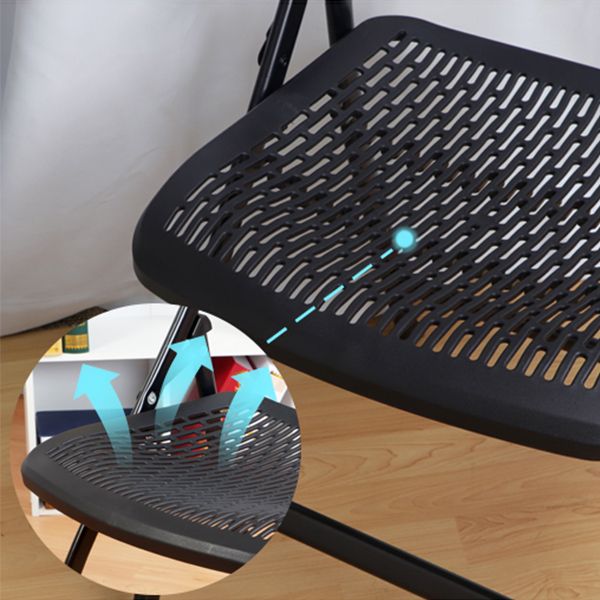 Contemporary Metal Side Chair Home Folding Armless Open Back Dining Side Chair Clearhalo ' kitchen&dining_furn' 'Dining Chairs' 'Dining Tables & Seating' 'dining_chair' 'furn' 'furn_dining_chair' 'Furniture' 'furniture_dining_chair' 'Kitchen & Dining Furniture' 'kitchen' 1200x1200_f69ef8a3-dd8d-4167-abf2-c3cb86f358e4