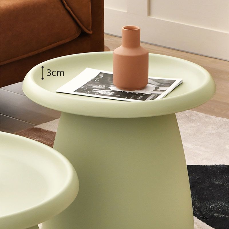Modern Round Bedside Cabinet Plastic Nightstand, 20"L X 20"W X 17.5"H Clearhalo 'Bedroom Furniture' 'furn' 'furn_night_stand' 'Furniture' 'night_stand' 'Nightstands' 1200x1200_f6a20d0f-a6e0-43ae-9a4b-f949097fe46c