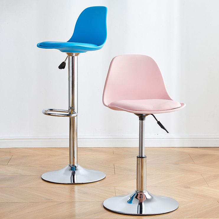 Contemporary Style Bar Stool Liftable Counter Bar Stool with Metal Legs Clearhalo 'Bar Furniture' 'Bar Stools' 'bar_stools' 'furn' 'furn_bar_stools' 'Furniture' 'furniture_bar_stools' 'Kitchen & Dining Furniture' 1200x1200_f6a42860-a3f2-41c5-b6d6-f517ddae193c